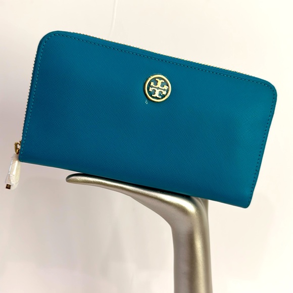 Tory Burch Robinson Zip Continental Electric Eel Leather - Picture 1 of 12